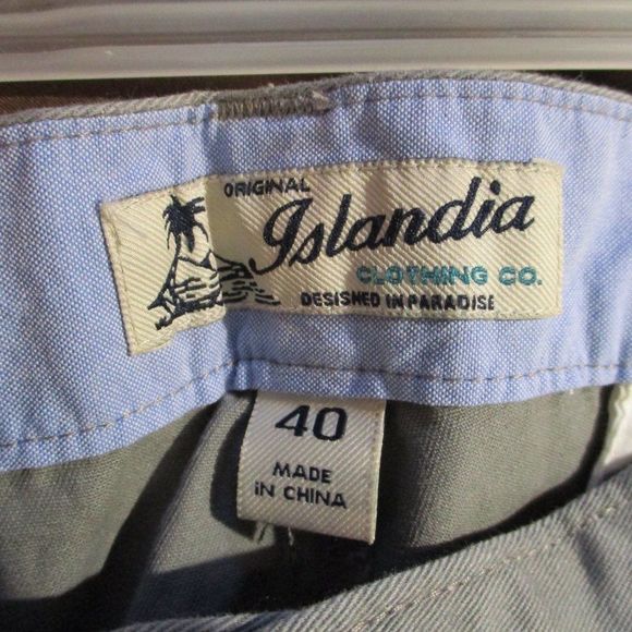 𝅺original Islandia Clothing Co. Shorts Grey Men SIZE 40 - Picture 4 of 5